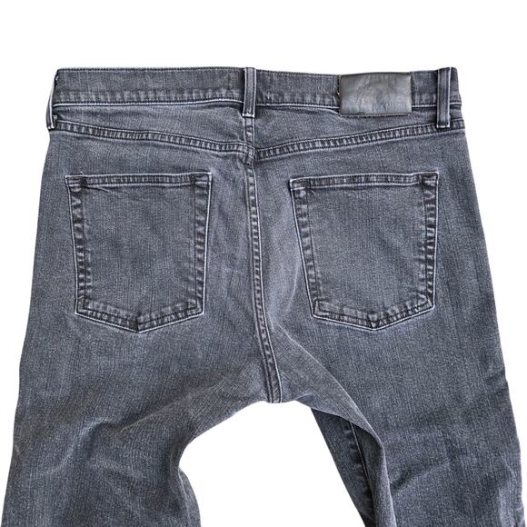 Buck Mason USA Standard Fit Jeans Sz 36x 32.5 Black Denim Button Fly - Picture 3 of 12